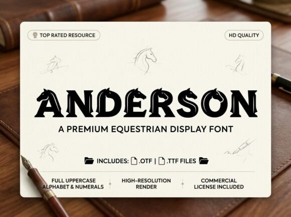 Anderson: The Decorative Display Font for Impactful Design