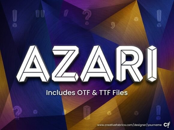 Azari: A Bold Display Font for Impactful Design