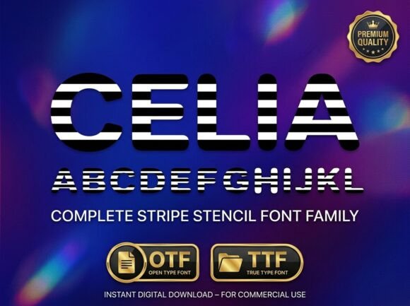 Celia: The Avant-Garde Display Font for Bold Creators