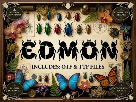 Edmon: The Art of Commanding Display Typography