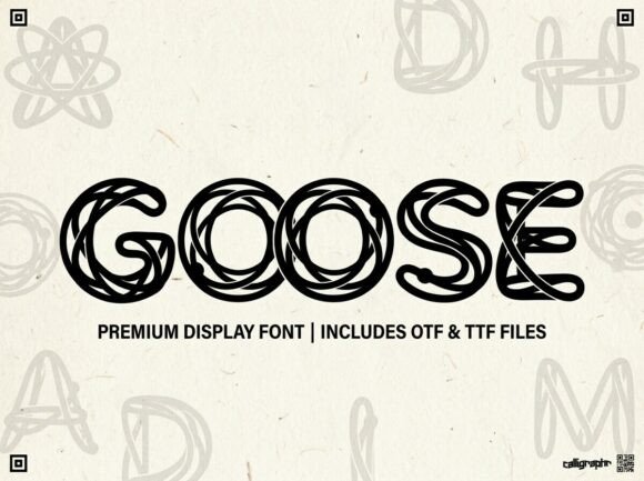 Elevate Your Visual Design with the Goose Display Font