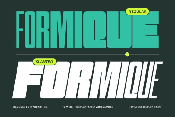 Formique: The Bold Display Font for Impactful Design
