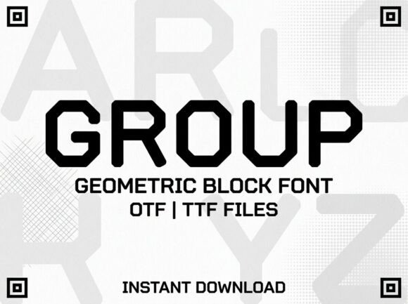 Group: A Bold Display Font for Impactful Design