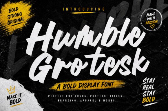 Humble Grotesk: A Bold Choice for Modern Typography